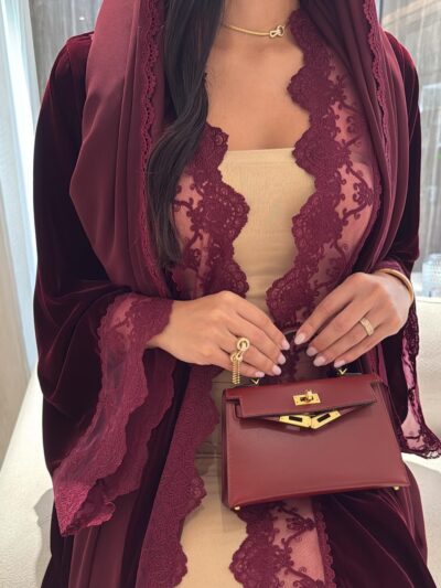 A096-Velvet Abaya