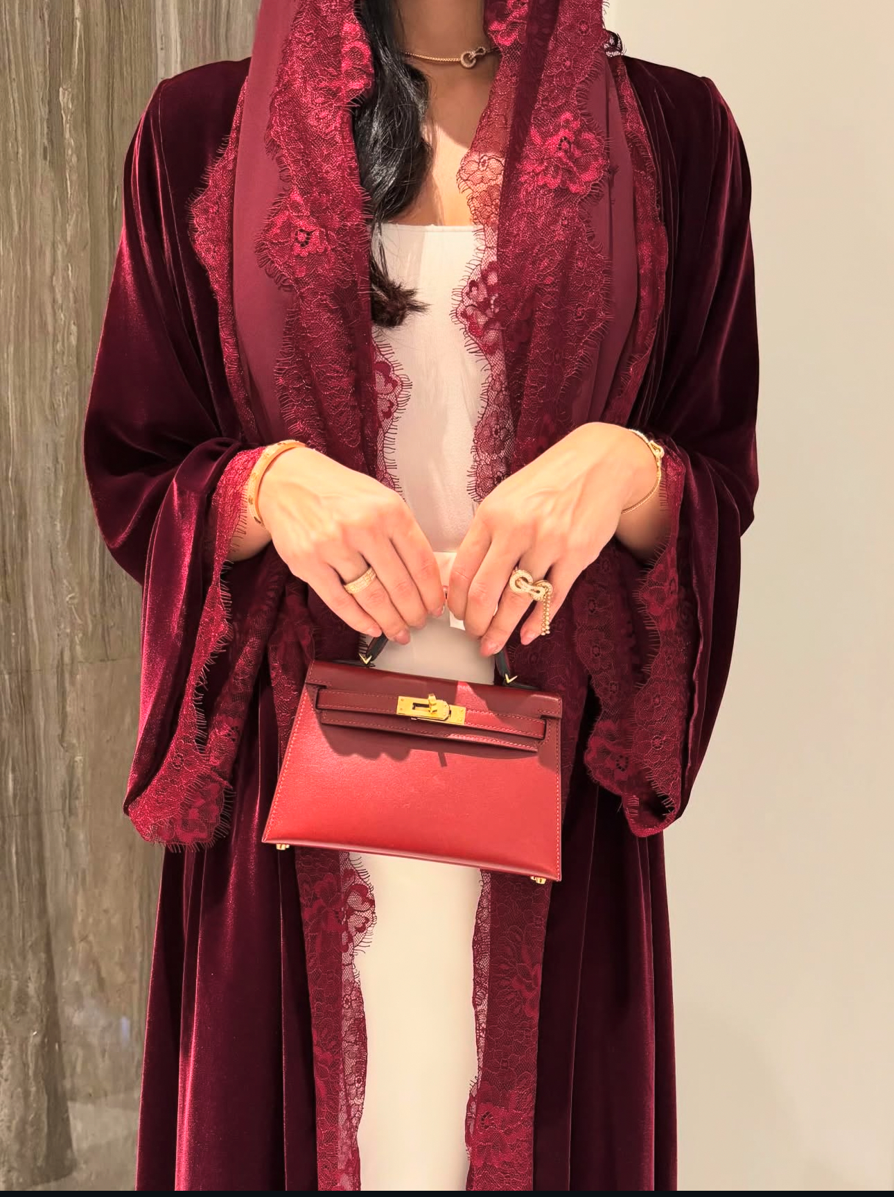 A092-Velvet Abaya