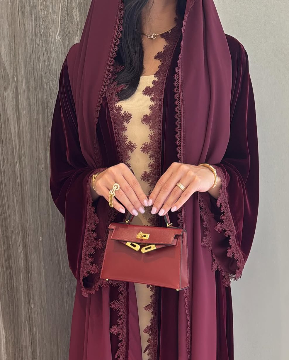 A094-Velvet Abaya